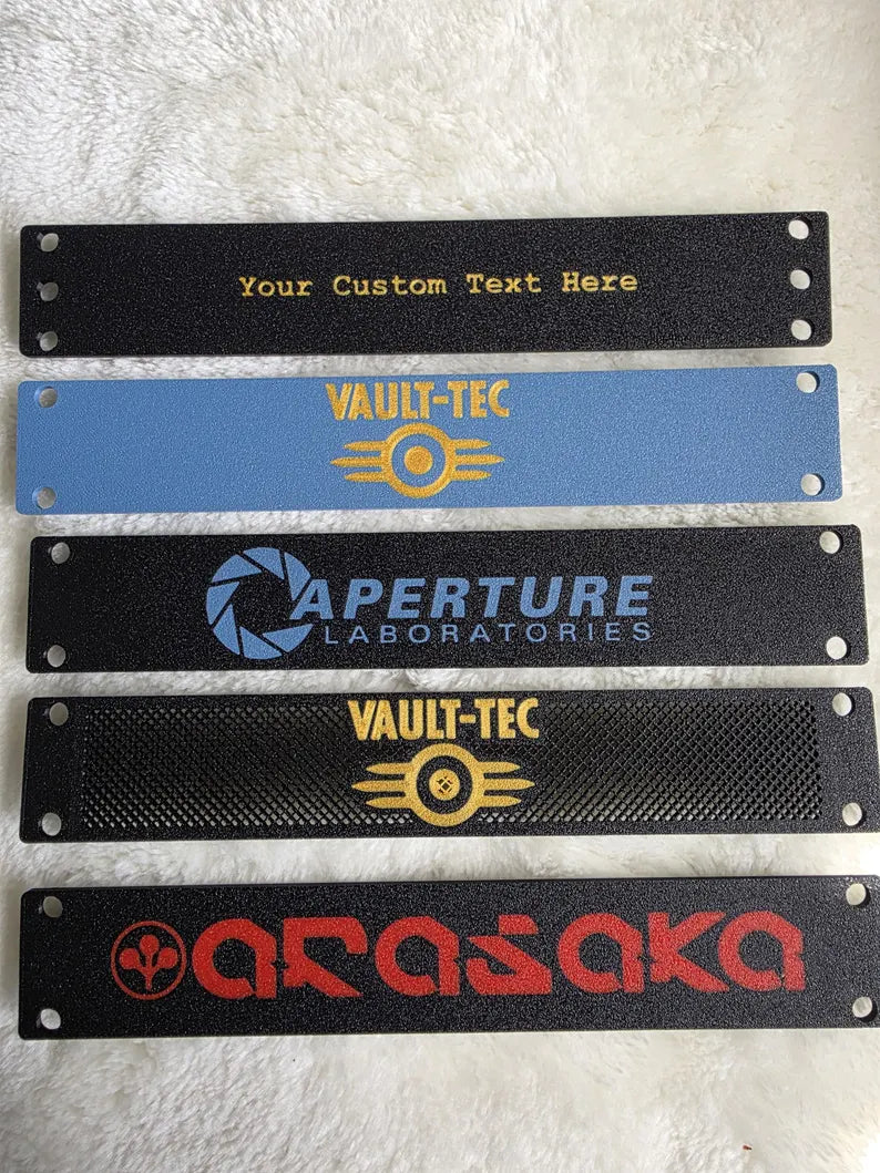 Customizable 1U Rack Mount Blank Panel Ventilated