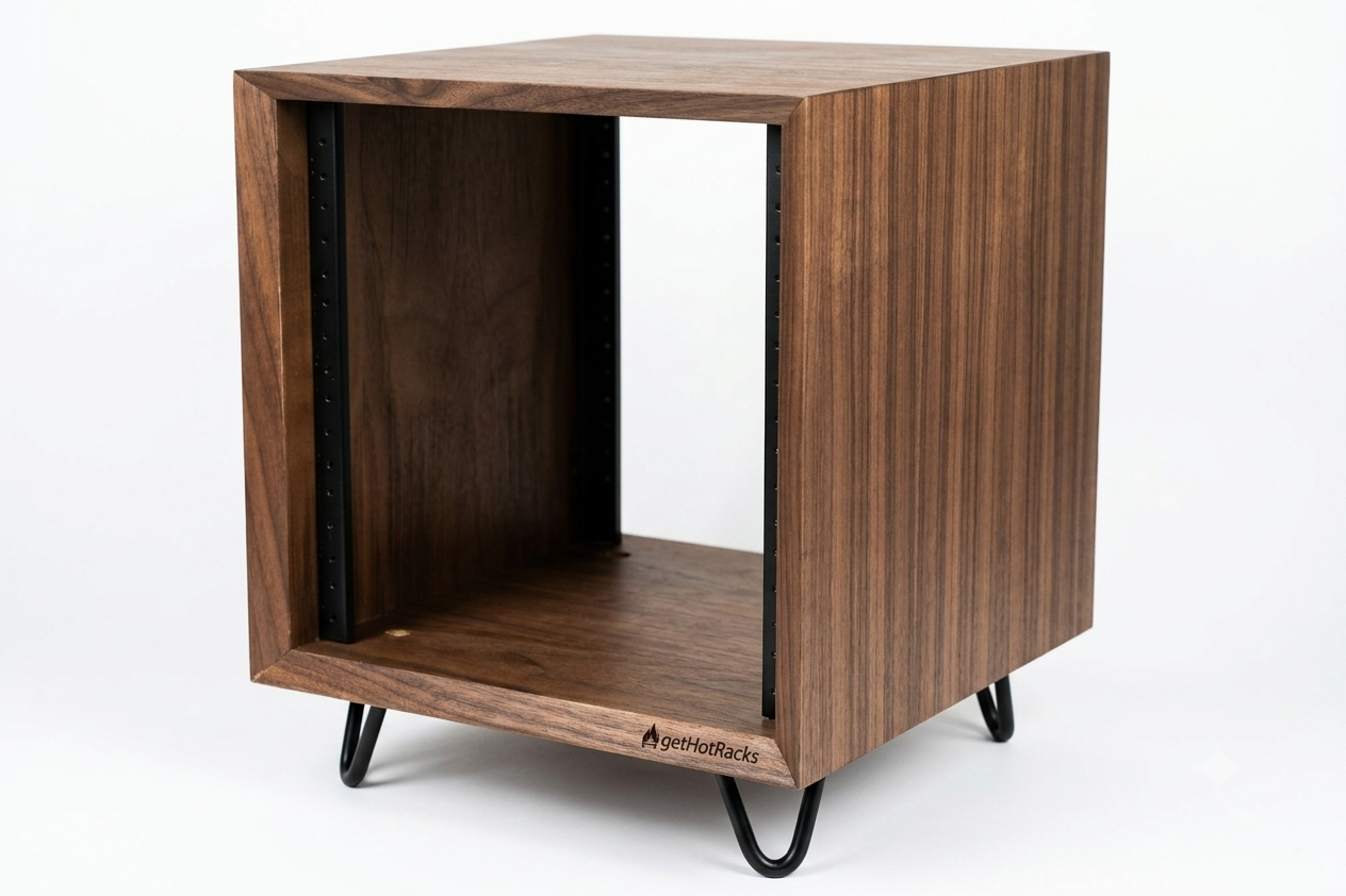 5.5U 10" Mini-Rack in Walnut