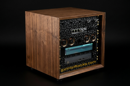 5.5U 10" Mini-Rack in Walnut