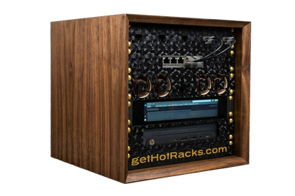 5.5U 10" Mini-Rack in Walnut
